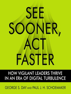 cover image of See Sooner, Act Faster